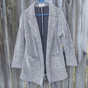 Marine Layer Birdseye Coat in Contrast